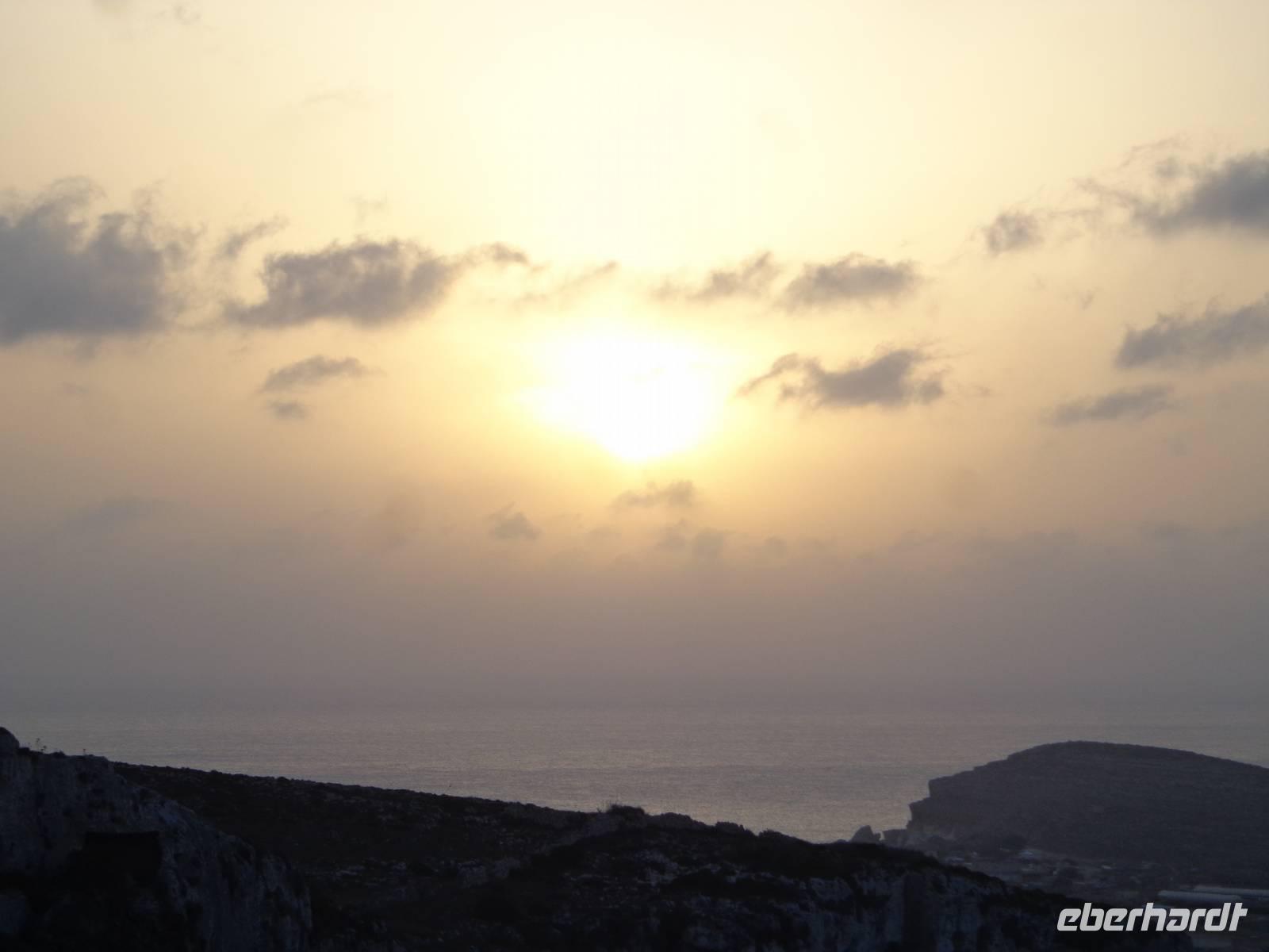 Sonnenuntergang in der Bucht von Melliha