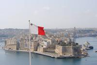 Blick von den Barracca-Gärten in Valletta