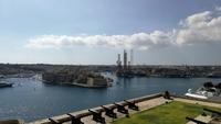 Blick auf die Werft Maltas