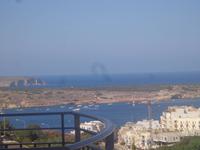 Blick vom Hotel aufs Meer