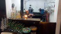 Handwerkerhof, Besuch der Glasbläßer
