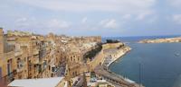 Malta - Valletta - Blick von den Upper Barrakka Gardens auf den Grand Harbour