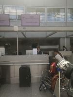 Check-In bei MIAT Mongolian Airlines in Frankfurt