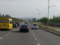 Fahrt vom Chinggis-Khaan-Flughafen in die Stadt (Ulaanbaatar)