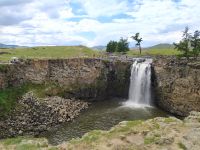 Ausflug zum Ulaan-Wasserfall.