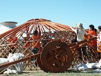 Tag 10 - Aufbau einer Jurte / Ger