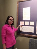 Besuch des Karakorum Museums: Tungaa bei der Arbeit