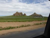 Blick aus dem Auto.