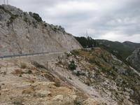 Serpentinenstraße an der Küste bei Budva