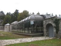 Cetinje - Biliarda - hier ist das Relief von Montenegro zu sehen