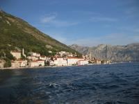 Der Ort Perast in der Bucht von Kotor