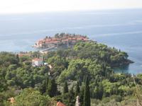 Blick auf Sveti Stefan