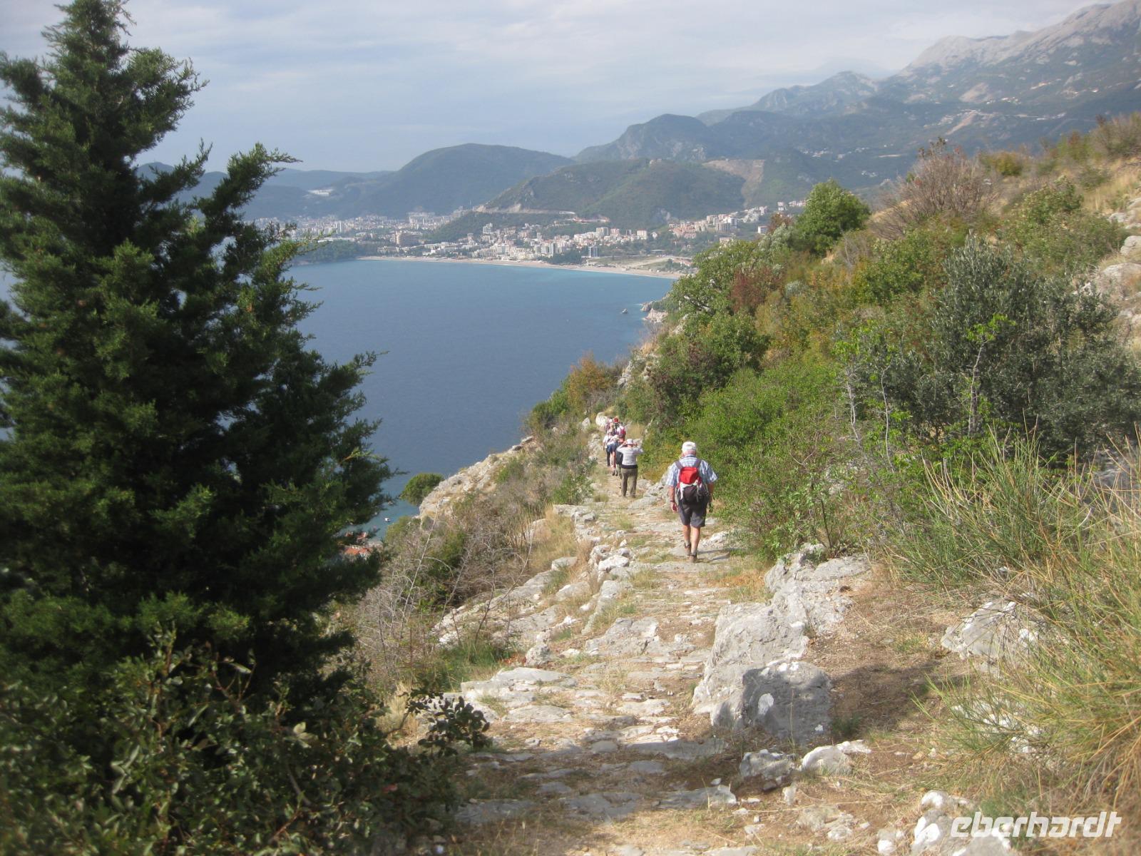 Wanderung an der Küste
