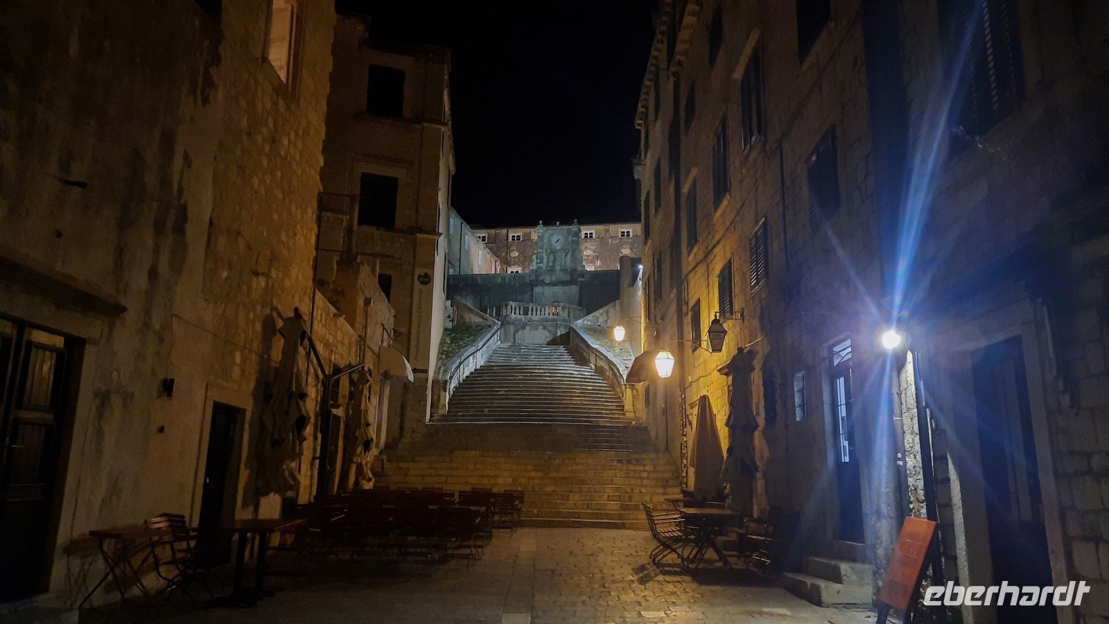 193 - Altstadt von Dubrovnik bei Nacht, Kroatien
