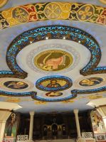 Innenansicht der „Kathedrale der Auferstehung Christi“ in Podgorica 