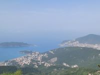 Blick über die Bucht im Morgendunst