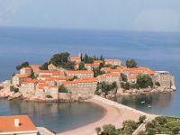 Blick auf Sveti Stefan