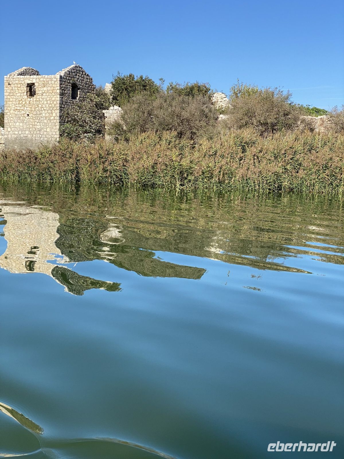 Ehemalige Gefängnisinsel im Skutarisee