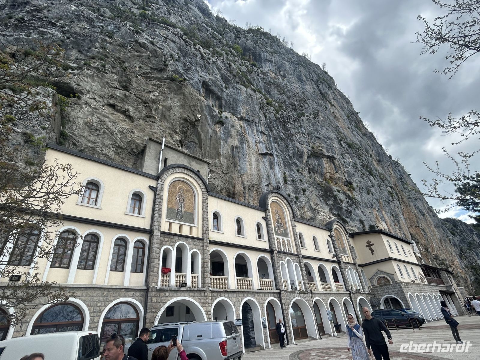 In diesem neuen Teil des Klosters wohnen die Pilger