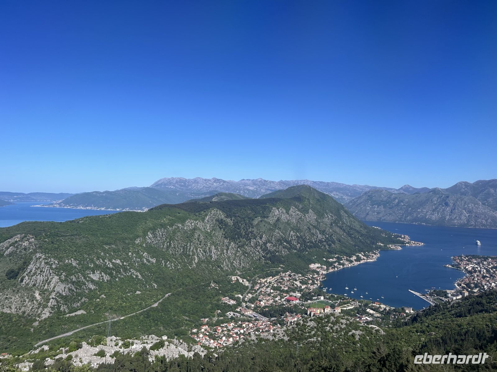 Alle Buchten von oben zu sehen