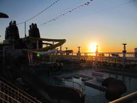 Blick auf das Sonnendeck