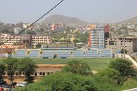 Santiago - Praia - Blick zum Fußballstdion