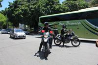 Recife - kurze Straßensperrung nur für uns