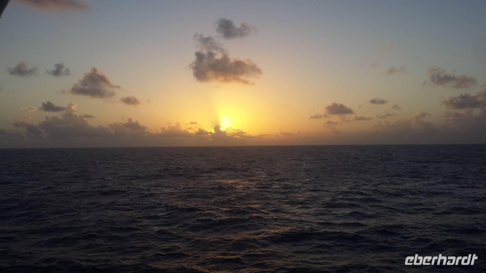 Sonnenuntergang auf See