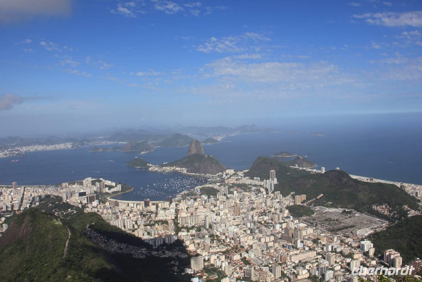 Rio de Janeiro - Blick vom Corcovado auf den Zuckerhut