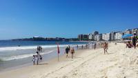 Rio de Janeiro - Blick entlang der Copacabana