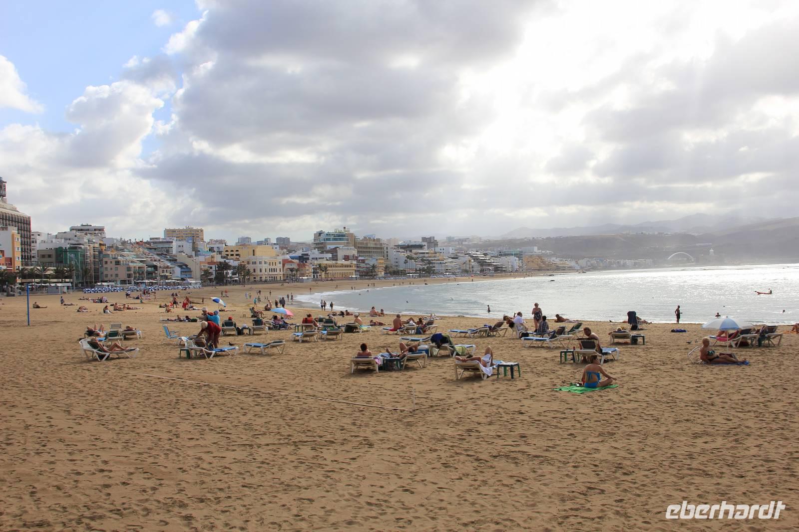 Las Palmas - der Strand direkt vor unserem Hotel