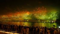 Silvester an Bord MSC Lirica vor der Kulisse der Copacabana