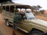 unser Jeep zur Lehmsenke