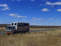 unser Gefährt durch Namibia