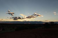 Sonnenuntergang auf dem Gelände der Anib Lodge