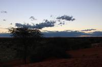 Sonnenuntergang auf dem Gelände der Anib Lodge