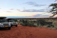 Sonnenuntergang auf dem Gelände der Anib Lodge