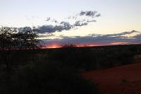 Sonnenuntergang auf dem Gelände der Anib Lodge