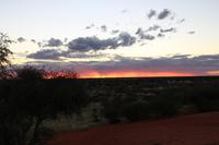 Sonnenuntergang auf dem Gelände der Anib Lodge