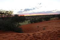 Sonnenuntergang auf dem Gelände der Anib Lodge