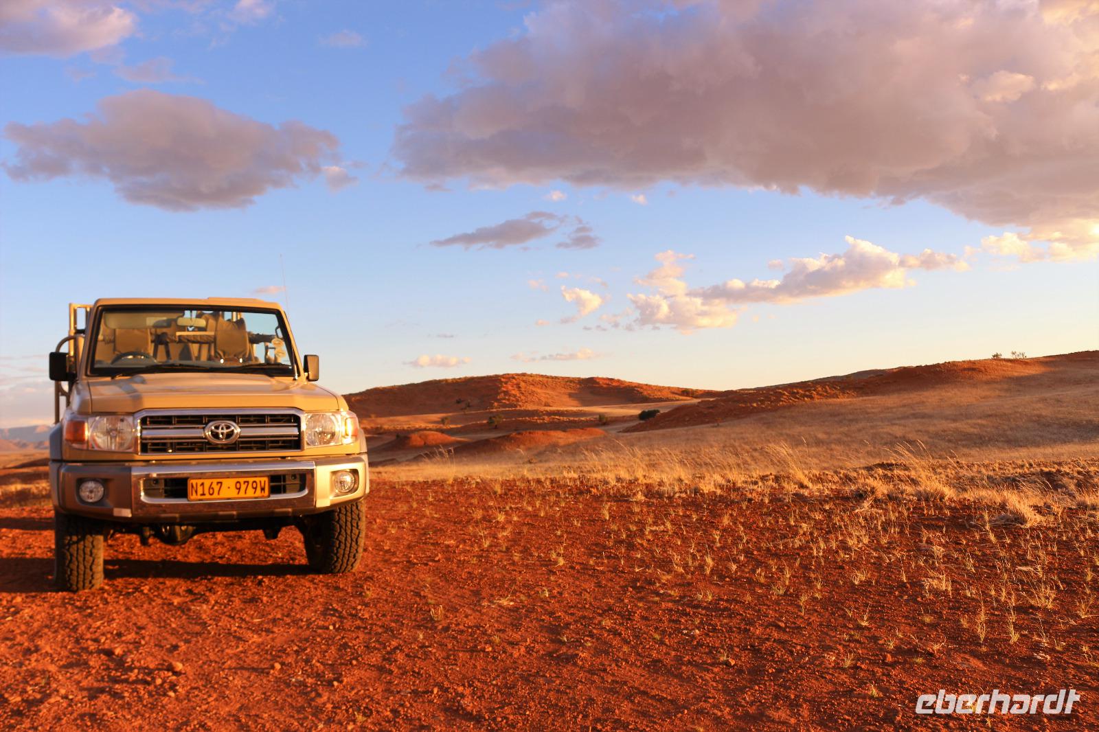 Sundownerfahrt in der Namib Desert Lodge