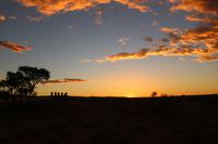 Sonnenuntergang in der Namib