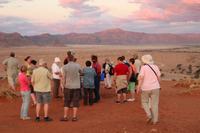 Sonnenuntergang in der Namib