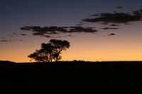 Sonnenuntergang in der Namib
