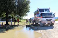 Reifenpanne vor Otawi