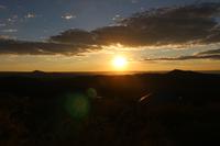 Sonnenuntergang bei der River Crossing Lodge