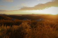 Sonnenuntergang bei der River Crossing Lodge