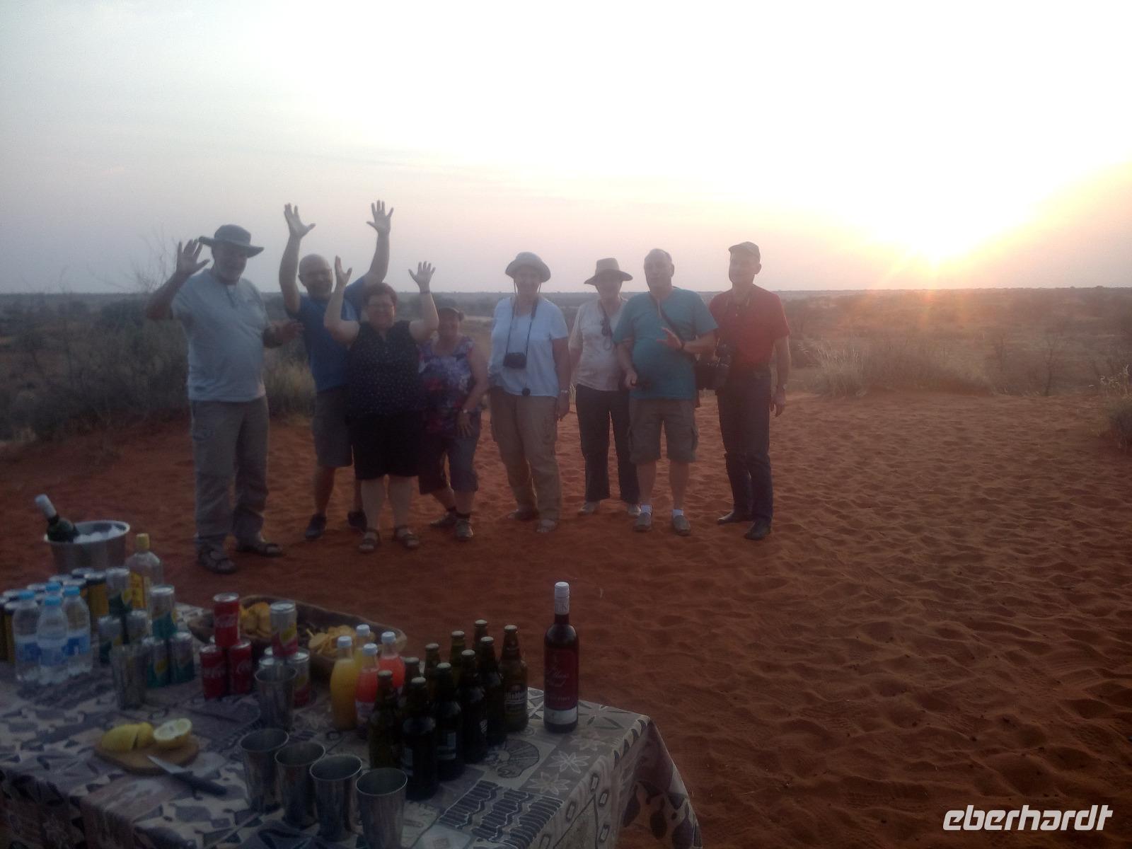 Unser erster Sonnenuntergang!