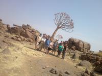 Gruppenbild im Namibia-Style