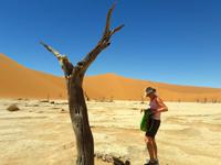 Faszinierende Namib Wüste - Dead Vlei, nix mit Schattenbaum